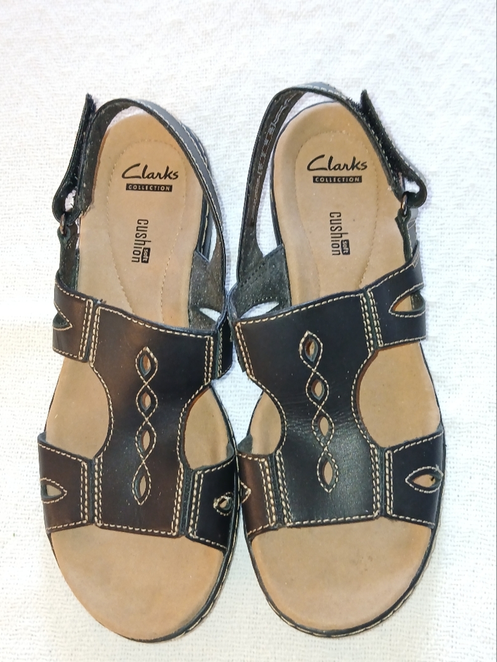 Sz.6M Womens Clarks Leisa Lakelyn Flat Sandals